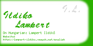 ildiko lampert business card